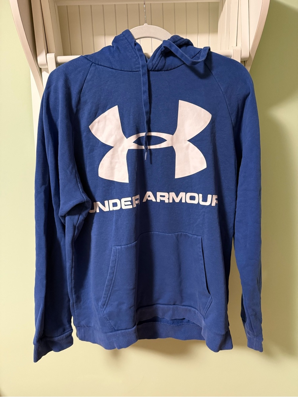 Under Armour Royal Blue Hoodie with White Logo